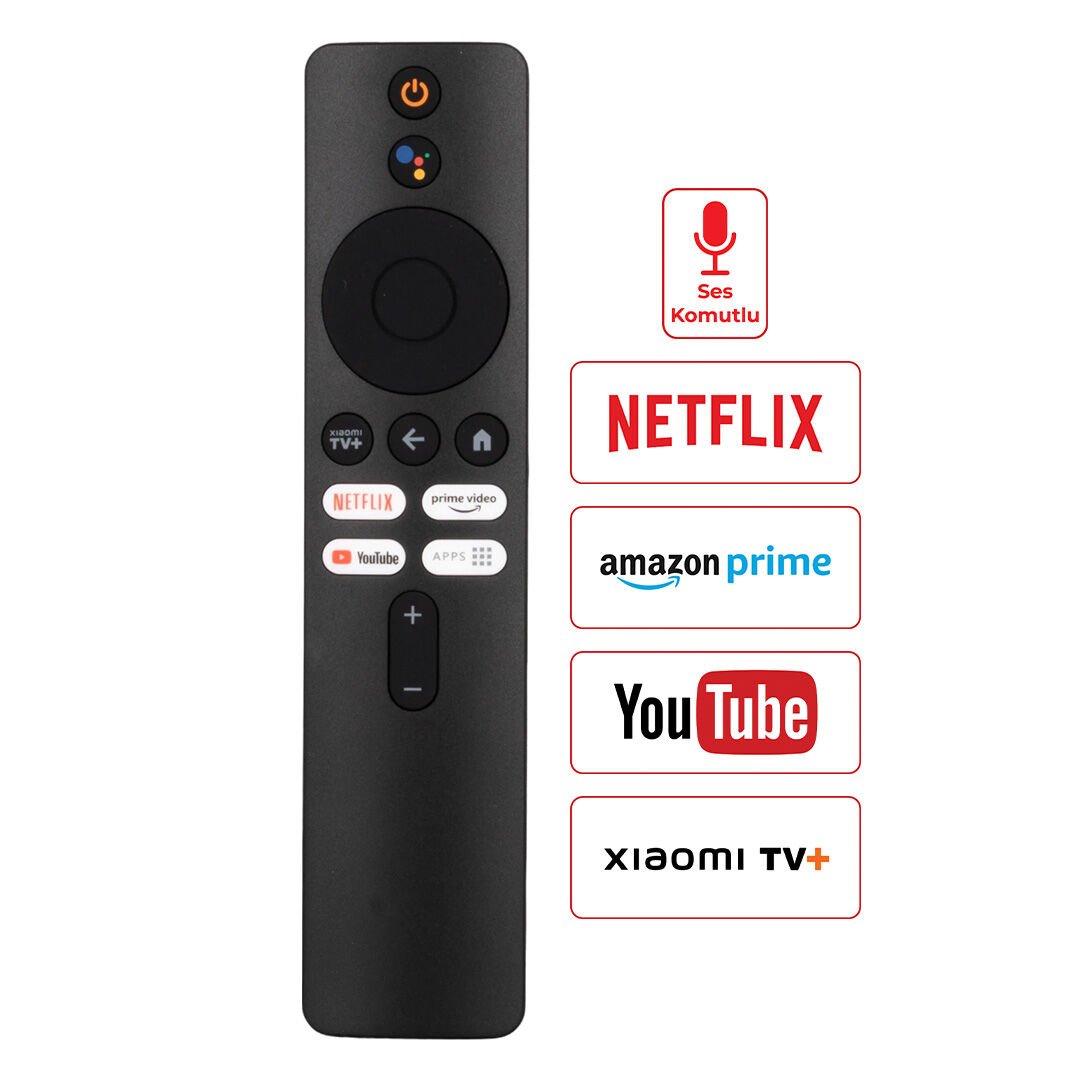 WEKO KR XIAOMI NETFLIX PRIME VIDEO YOUTUBE TUŞLU SES KOMUTLU KUMANDA