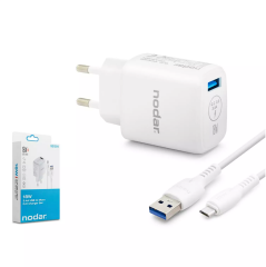 Nodar Nd-1009 Usb To Micro Usb Fast Şarj Seti Q.C 3.0 3.4A 18W Beyaz (AVD-351)
