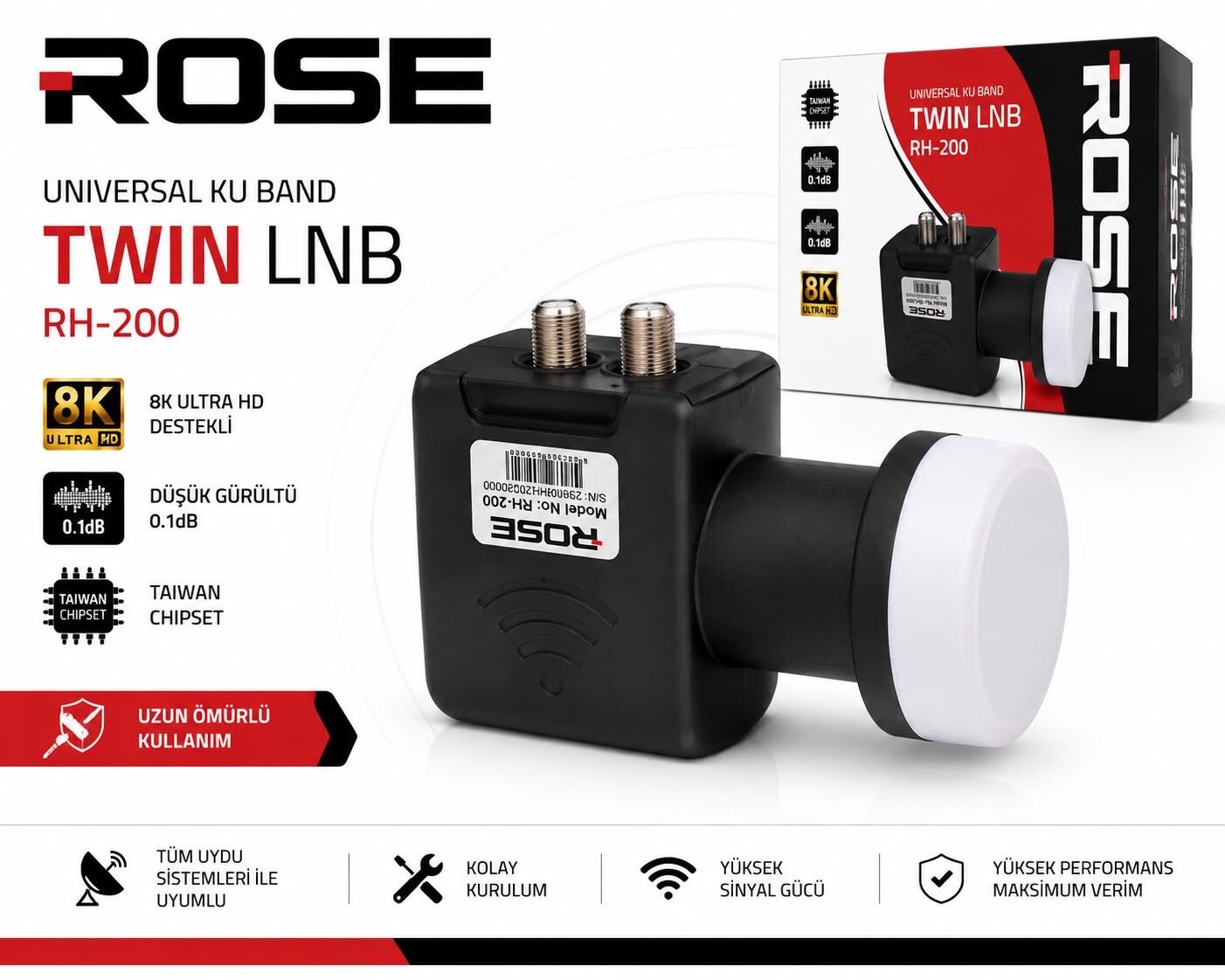 ROSE RH-200 İKİLİ LNB
