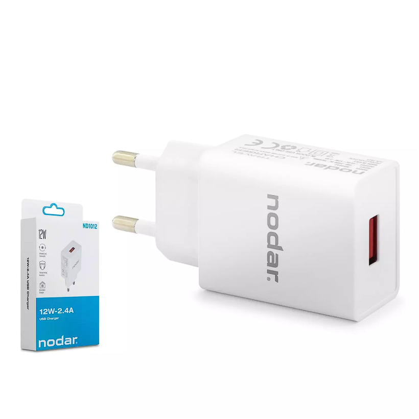 Nodar Nd-1012 Usb Şarj 2.4A 12W Beyaz (AVD-355)