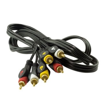 3 RCA + 3 RCA 1.5 METRE KABLO POWERMASTER POSETLİ