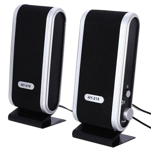 MagicVoice HY-218 1+1 USB İnce Tasarım Siyah Hoparlör - Speaker