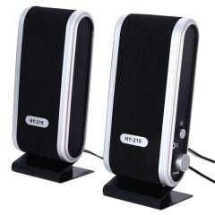 MagicVoice HY-218 1+1 USB İnce Tasarım Siyah Hoparlör - Speaker