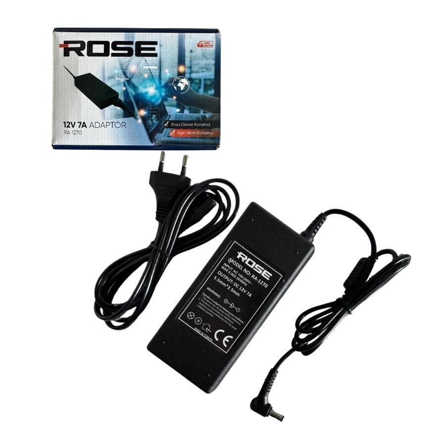 ROSE 12V 7A ADAPTÖR RA-1270