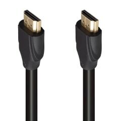 Fully G-507K Plastik Düz Siyah 25 Metre Gold Poşetli Hdmi Kablo