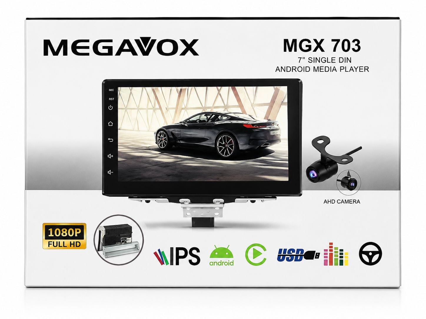MEGAVOX MGX-703 7'' 2+32 SİNGLE DIN ANDROİD