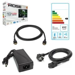 Rose CM-119 19'' Hd Lcd TV Monitör 48 Ekran Kumandalı 12v-220v