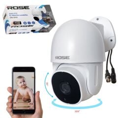 Rose AHD-30100 Wifi PTZ Kamera 360 Derece Sesli İç Mekan 1080p
