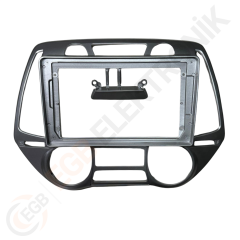 OTO TABLET ÇERÇEVE HYUNDAI İ20 2008-2014 9'' GÜMÜŞ TAC-068
