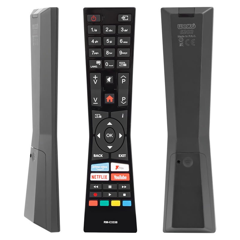 NETFLIX-YOUTUBE-PRIME VIDEO TUŞLU LCD-LED TV KUMANDA WEKO KL VESTEL RM-C3338 H0360A