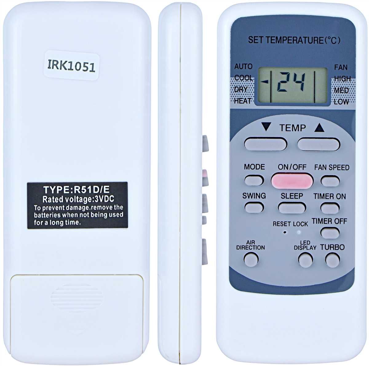 IRONSTAR IRL1051 KLİMA KUMANDASI (KMD-04)