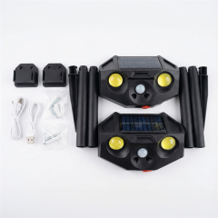 PowerMaster PM-29074 Beyaz ve Kırmızı Renkli Hareket Sensörlü Solar Bahçe Aydınlatması