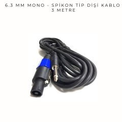 6.3 MM MONO-SPEKON KABLO 3 METRE (AVD-316)