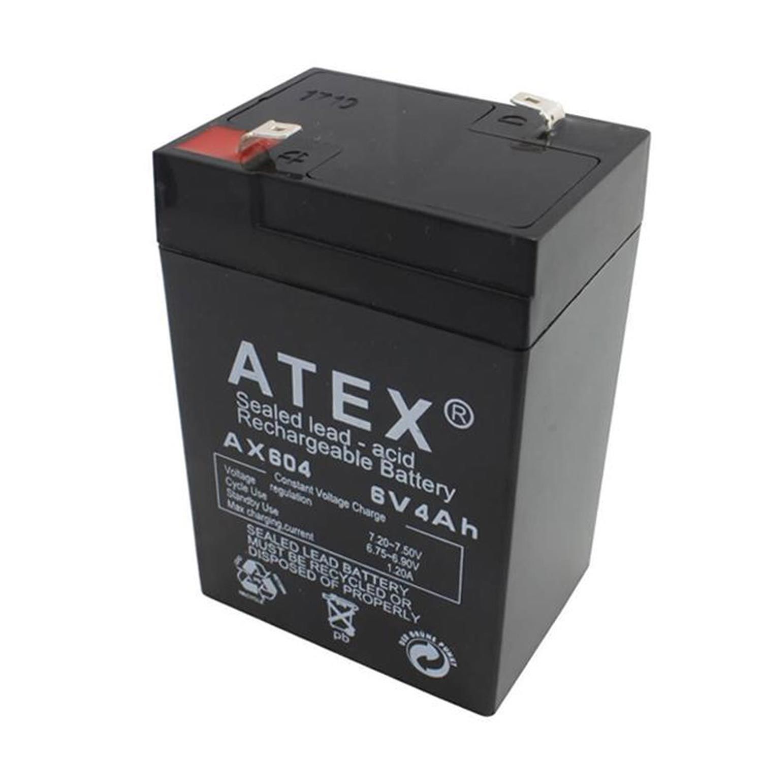 ATEX Kuru Akü 6V 4Ah (10X7X4.5cm)