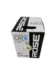 Rose 23AWG 100 Metre Cat6 Ethernet Kablo - Gri  C-6/100M