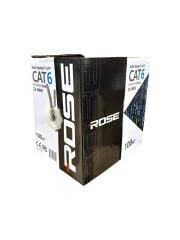 Rose 23AWG 100 Metre Cat6 Ethernet Kablo - Gri  C-6/100M