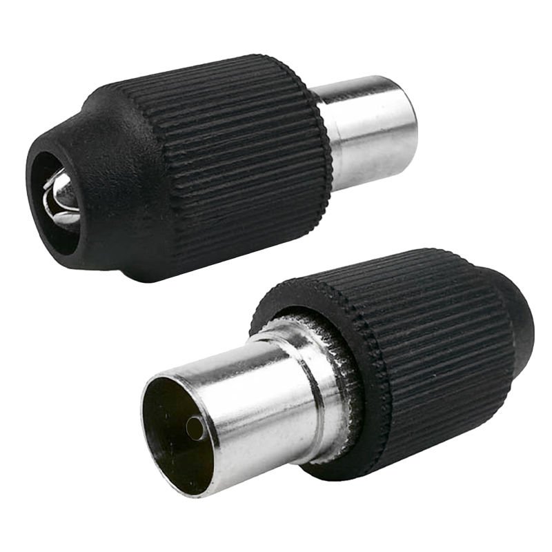 ANTEN TV FİSİ İTHAL DİSİ SİYAH DUZ TİP (100 AD) POWERMASTER 60 OHM