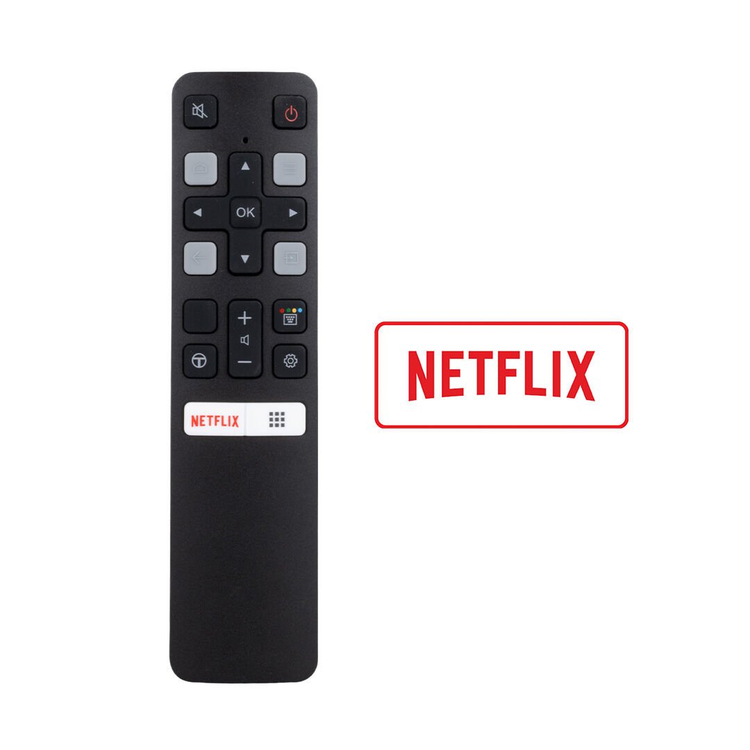 WEKO KL SES KOMUTSUZ  TCL RC 802V FMR1 50 - 55 ANDROID TV NETFLIX TUŞLU AKILLI LCD LED TV KUMANDA