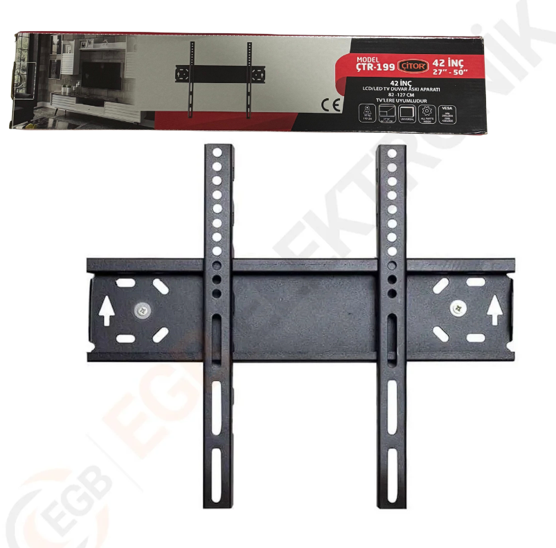ÇTR-199 27'' - 50'' SABİT KİLİTLİ LCD-LED TV DUVAR ASKI APARATI