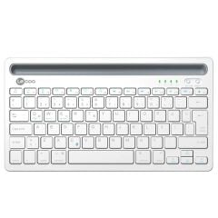 Lenovo Lecoo BK100 Bluetooth V3.0 Çoklu Cihaz Uyumlu Şarj Edilebilir Kablosuz Beyaz Türkçe Q Klavye