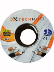 TECHNOZİ Rg6 U4 80 Tel Anten Kablosu 100 Metre