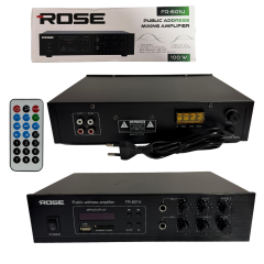 Rose FR-601U 100W MONO 2 Mikrofon Giriş