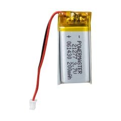 Powermaster PM-21277 3.7V 200mAh 601430 3.5mm Soketli Lityum Polimer (Li-Po) Batarya Şarj Edilebilir Pil