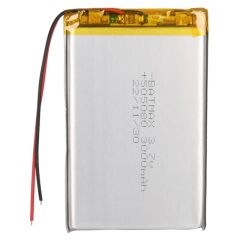 Powermaster PM-27644 3.7V 3.000mAh 505080 Soketsiz Lityum Polimer (Li-Po) Batarya Şarj Edilebilir Ciklet Pil