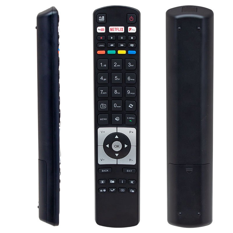 BLACK FPLAY NETFLİX-YOUTUBE-PLAY TUŞLU LCD-LED TV KUMANDA WEKO KL VESTEL RC 5118F