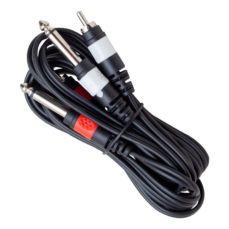 POWERMASTER PM-4285 2 RCA + 2 MONO GİTAR JACK 3 METRE ARA KABLO