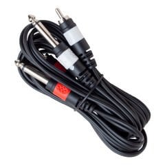 POWERMASTER PM-4285 2 RCA + 2 MONO GİTAR JACK 3 METRE ARA KABLO
