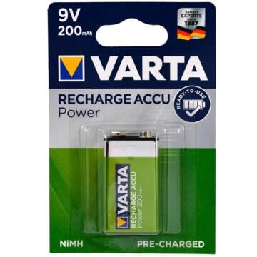 9 VOLT 200 MAH ŞARJLI PİL VARTA
