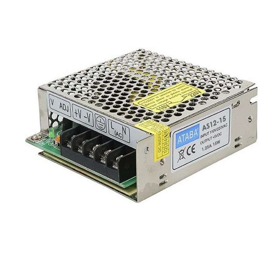 ATABA AS12-15 Metal Kasa Adaptör 12 Volt 1.25 Amper 15 Watt