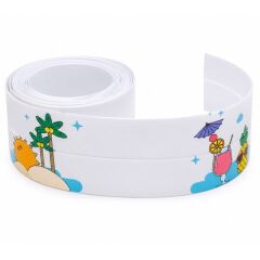 Sunup SN-38874 Çift Taraflı Yapışkanlı Dekoratif Resimli Banyo Su Geçirmez Sızdırmazlık Bandı