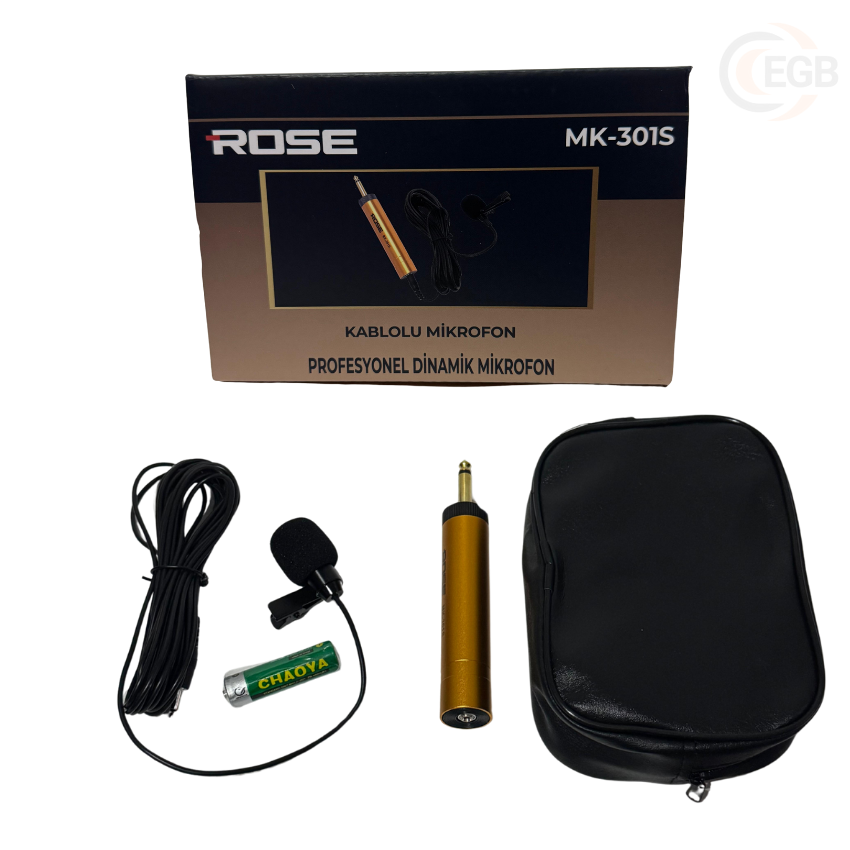 ROSE MK-301S Gold Gövde YAKA MİKROFON