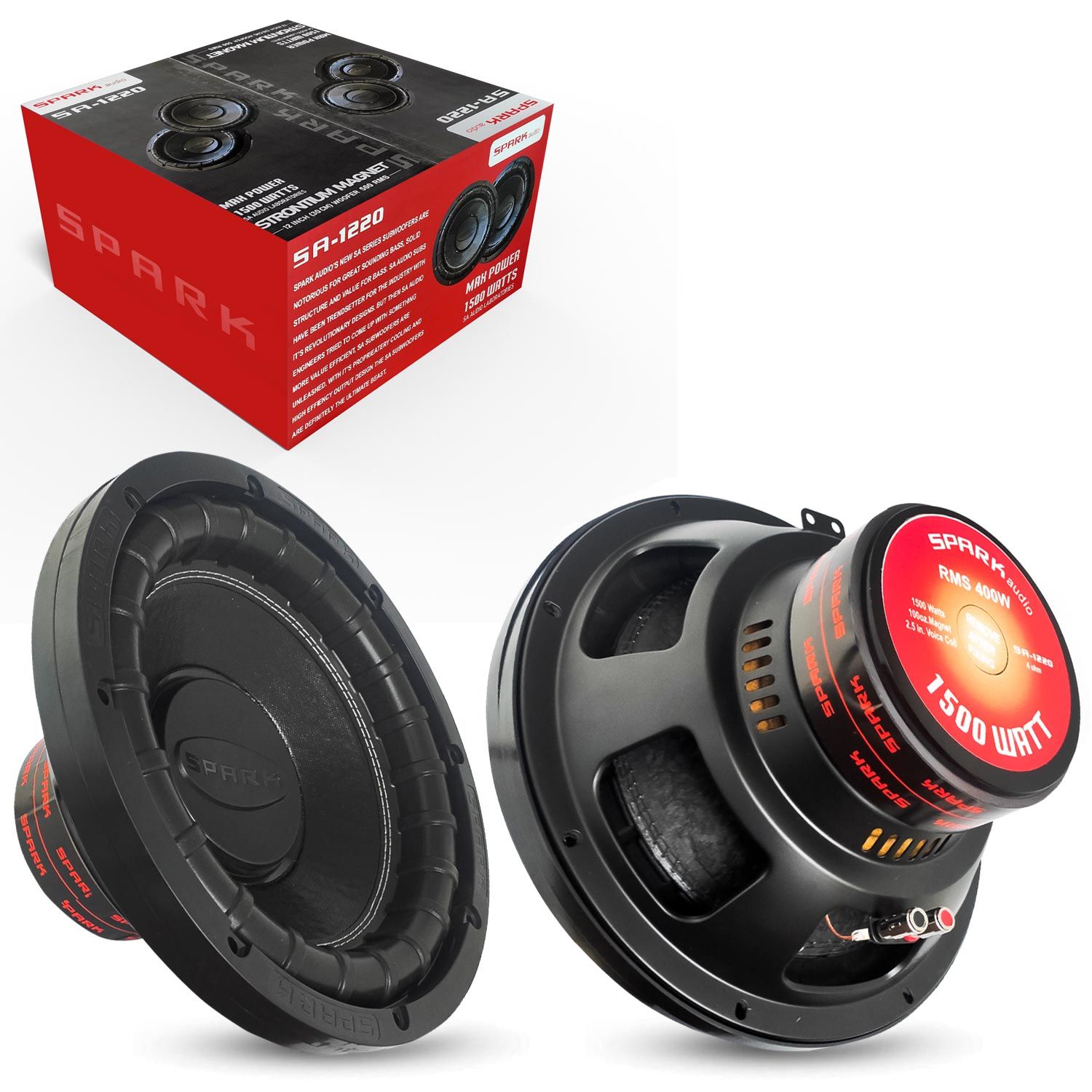 SPARK SA-1220 Oto Bass Subwoofer 30cm 1500 Watt 1 Adet