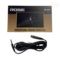 ROSE MK-201F Metal Mikrofon 5 Metre Kablo
