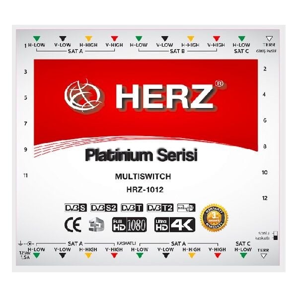 10/64 UYDU SANTRALİ HERZ PLATİNUM MULTISWITCH