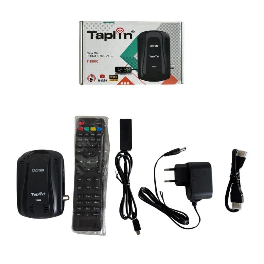 TAPLİN MİNİ HD UYDU ALICISI (DISPLAY GÖZLÜ) T-8000