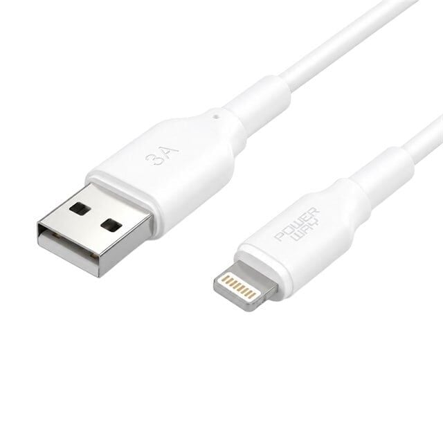 Powerway IP27 1 Metre 3A Lightning Hızlı Şarj ve Yüksek Hızlı Data Kablosu