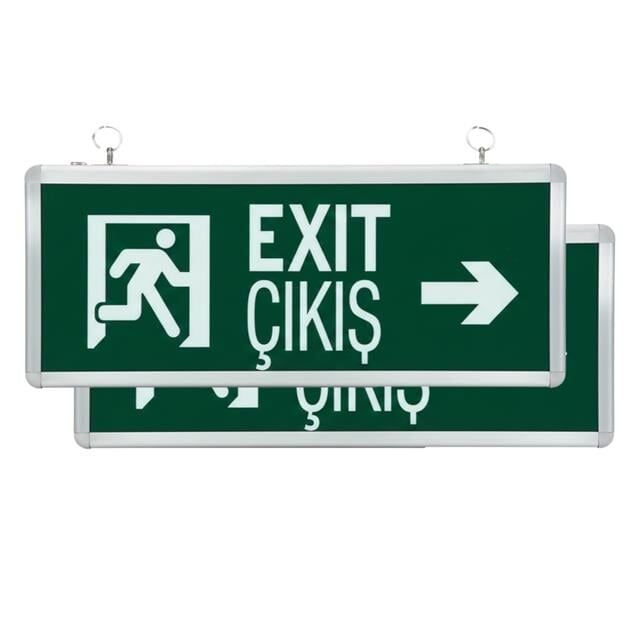 Horoz Robson HL330L 3 Watt 160 Lümen Şarjlı Acil Çıkış Sağ Sol EXIT Levhası Özellikleri (2'li Paket)