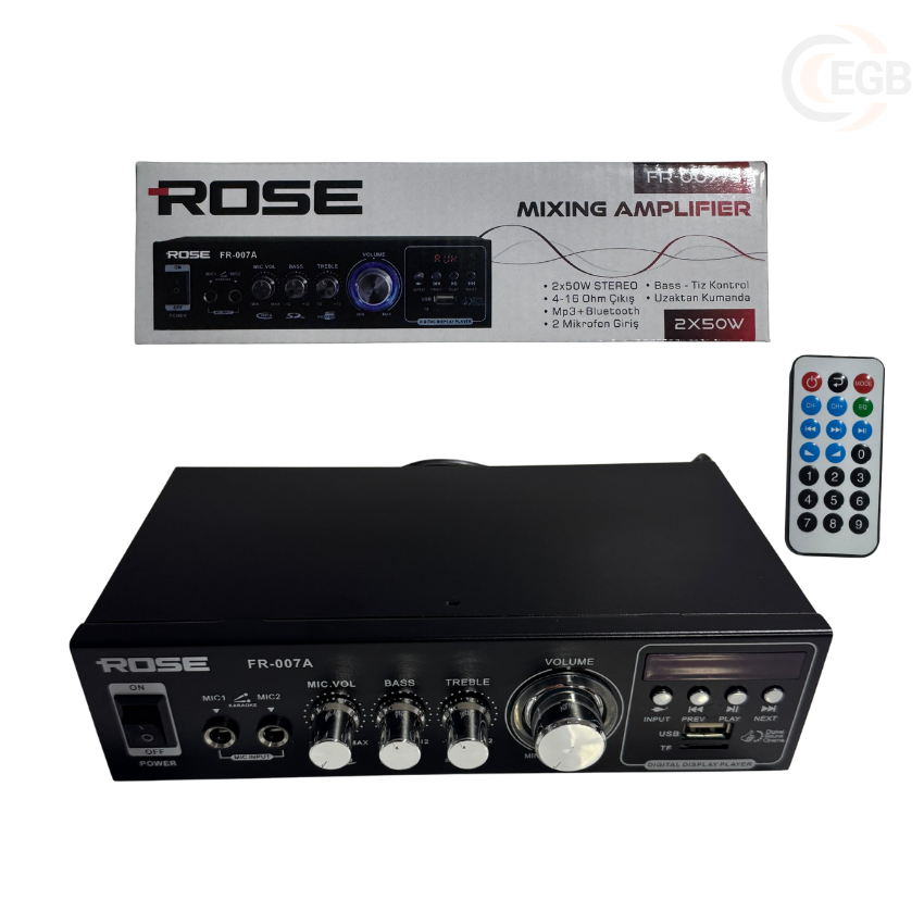 ROSE FR-007A 2*50W STEREO ANFİ