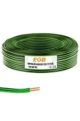 2x0.75 Hoparlör Kablosu Yeşil Kordon 100mt EGB eg-6644