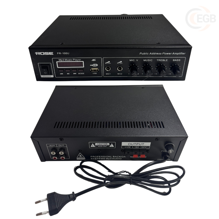 Rose FR-100U 80 WATT MONO ANFİ