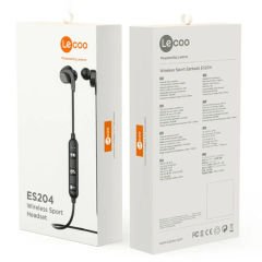 LENOVO LECOO ES204 BOYUN BANTLI MİKROFONLU KULAK İÇİ BLUETOOTH KULAKLIK SİYAH