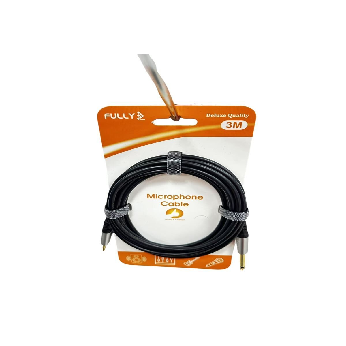 FULLY G-527B 6.3 3.5MM 3MT Mikrofon Kablosu