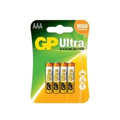 GP ULTRA 24AU-2UE4 AAA İnce Kalem Pil Alkalin 4Lü Paket