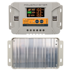 Powermaster PM-40A 12V-24V 40 Amper 4 USB Çıkışlı Dijital Ekranlı Solar Şarj Regülatörü