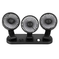 Powermaster FAN40 Araç İçi Vantilatör Fanı 12 Volt Çakmaklık Girişli 3 Başlıklı 360 Derece