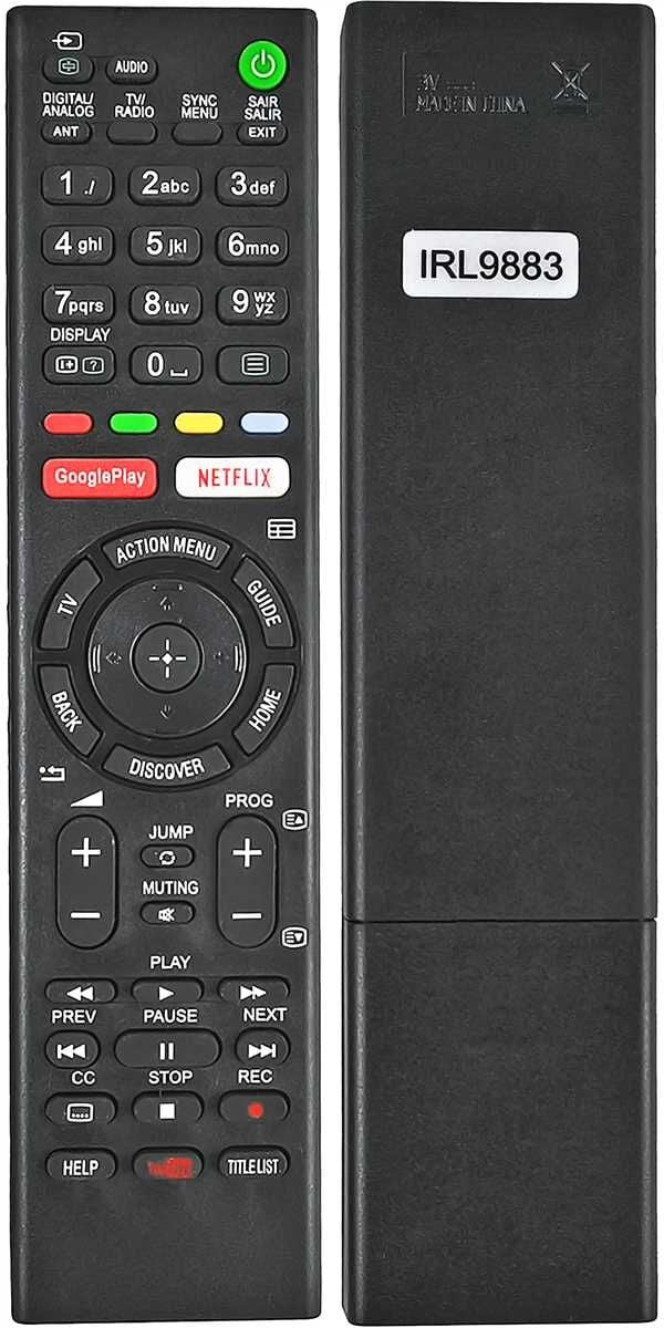 SONY IRL9883 GOOGLE PLAY-NETFLIX-YOUTUBE TUŞLU LCD LED TV UNIVERSAL KUMANDA (KMD-42)